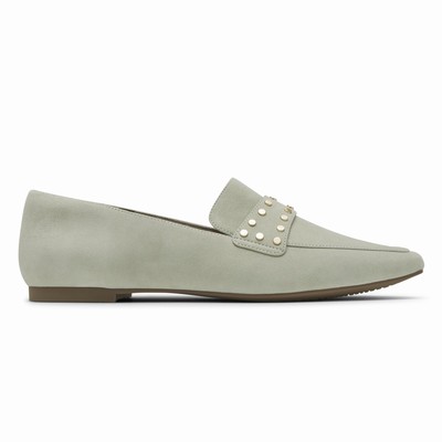 Mocassins Rockport Total Motion Laylani Studded Mulher Verde Oliva PT-29651